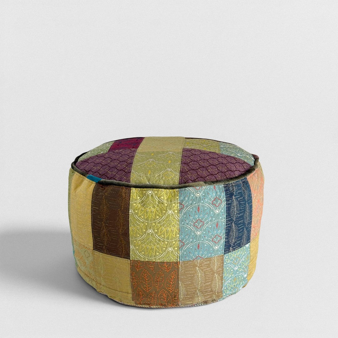 Artisan Patchwork Ottoman – Mindful Works