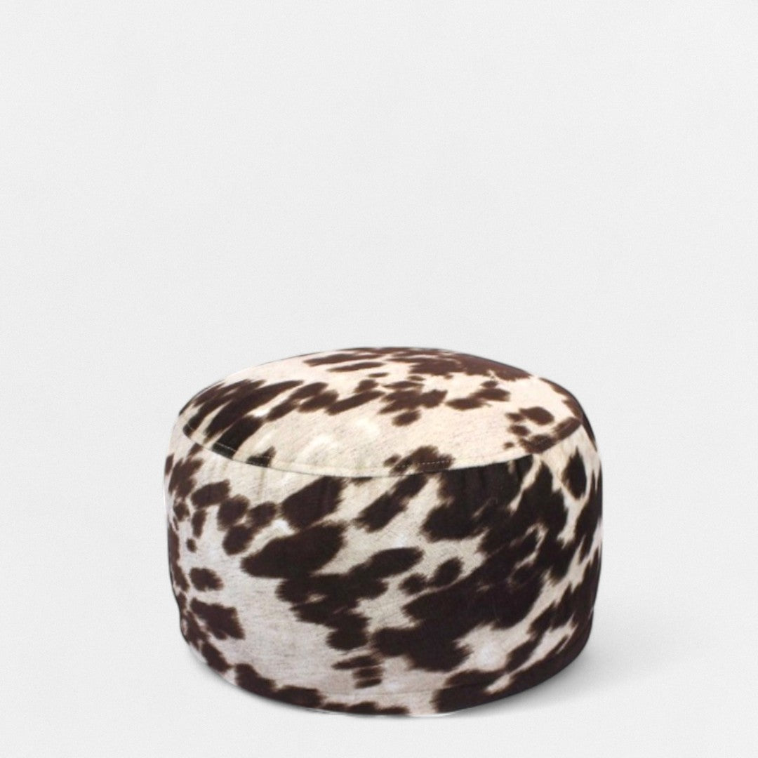Mini Cowhide Pouf – Small