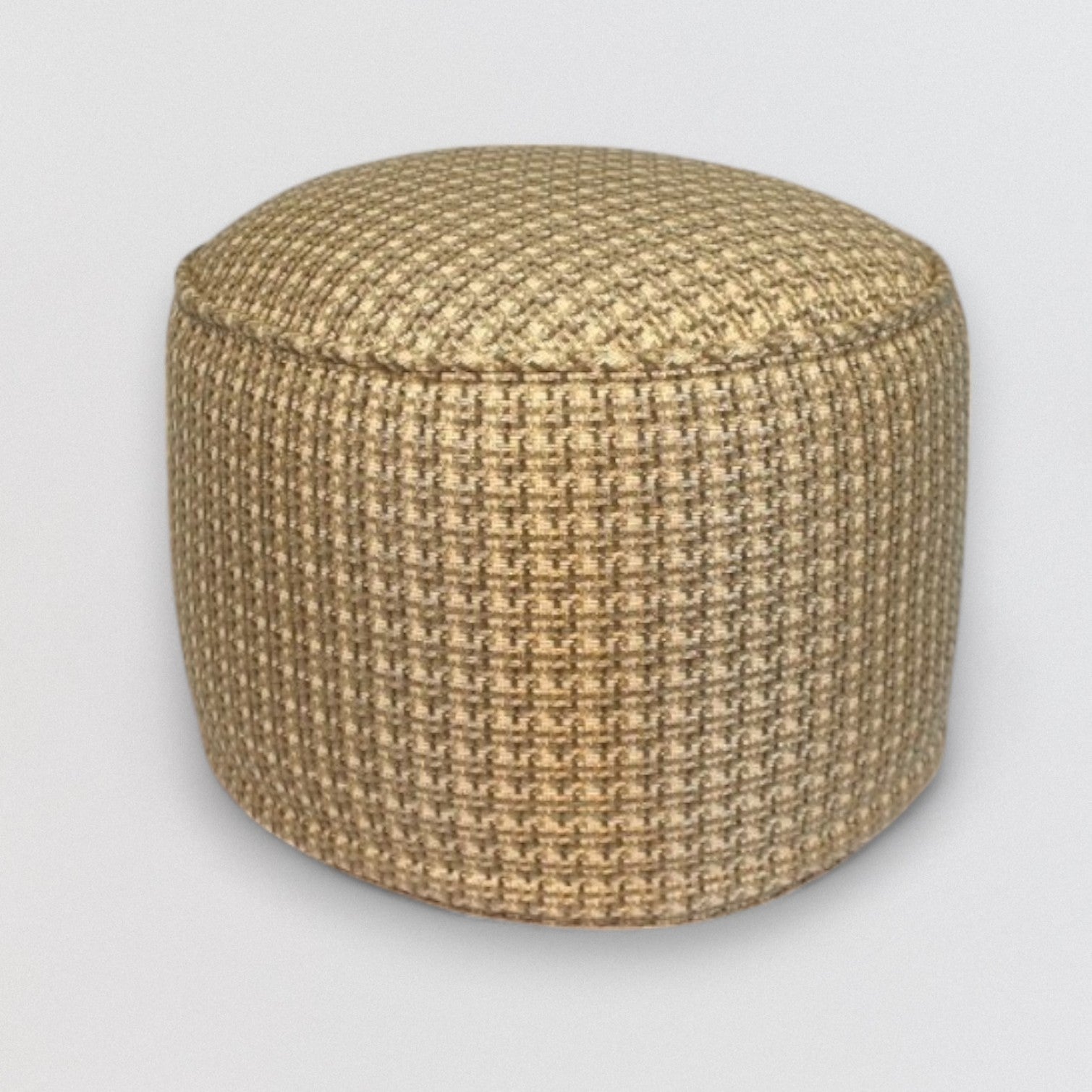 Golden Wicker pouf - medium