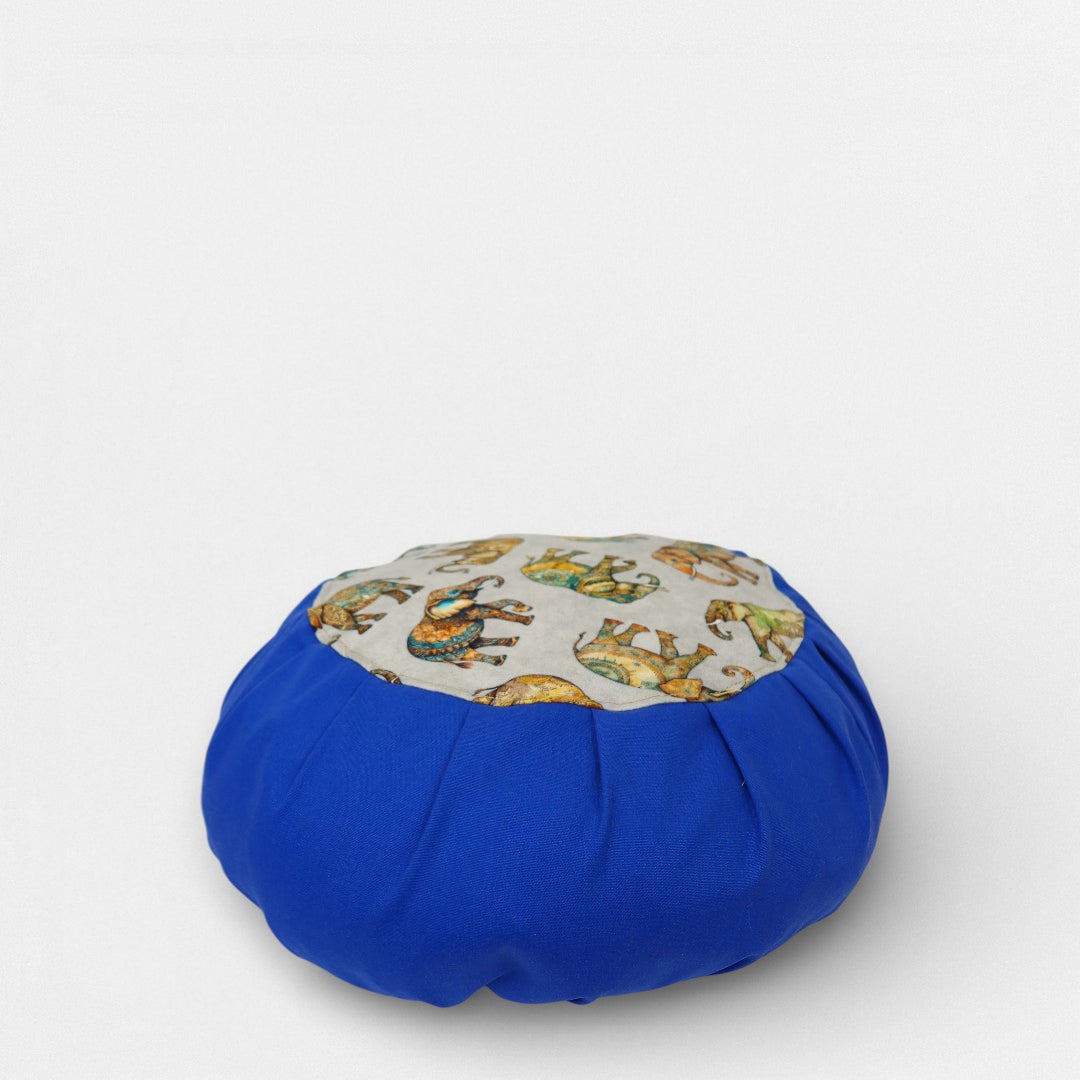 Zafu Meditation Cushion -  Indigo Safari