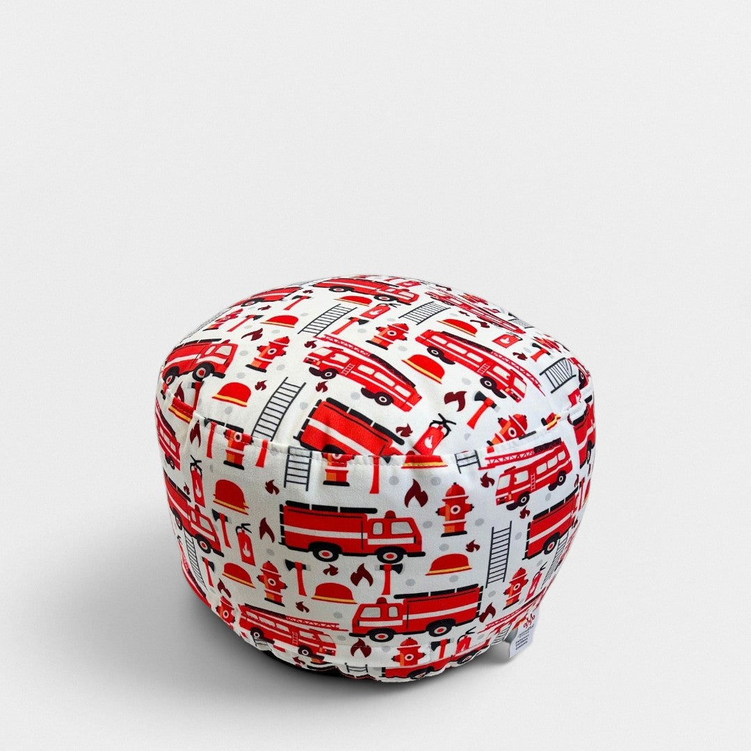 Little Firefighter Kids Pouf