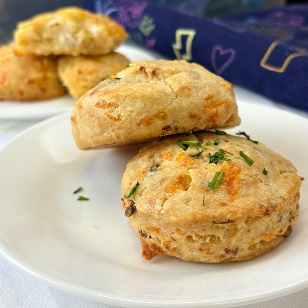Bacon, Cheddar, and Chives Scones